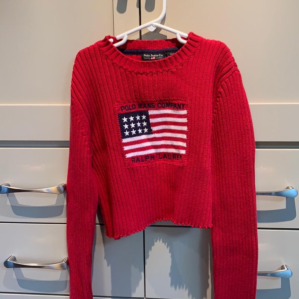 Polo Cropped Sweater